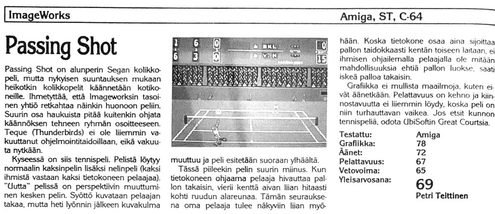 Passing Shot